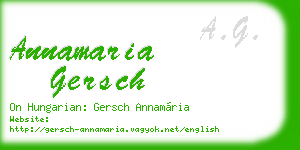 annamaria gersch business card